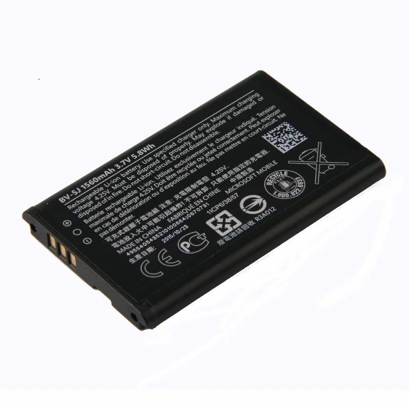 Оригинальный аккумулятор для телефона с высокой емкостью Nokia Lumia 435 532 RM1069 RM1071 1560