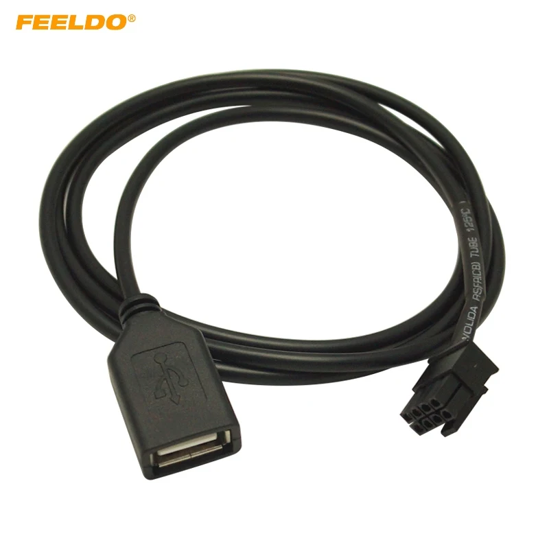 FEELDO 1 шт. автомобильный аудио Женский USB кабель адаптер 4Pin разъем для Chery Qiyun/Fulwin CD