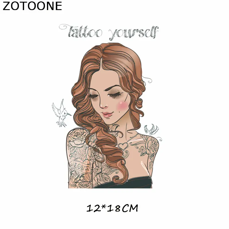 Модные Стикеры для девочек ZOTOONE нашивки детей железные накладки одежды футболки