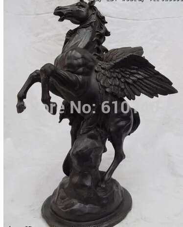 16 Западная Классическое ИСКУССТВО Медь Бронза Человек Тянуть Fly Верховая