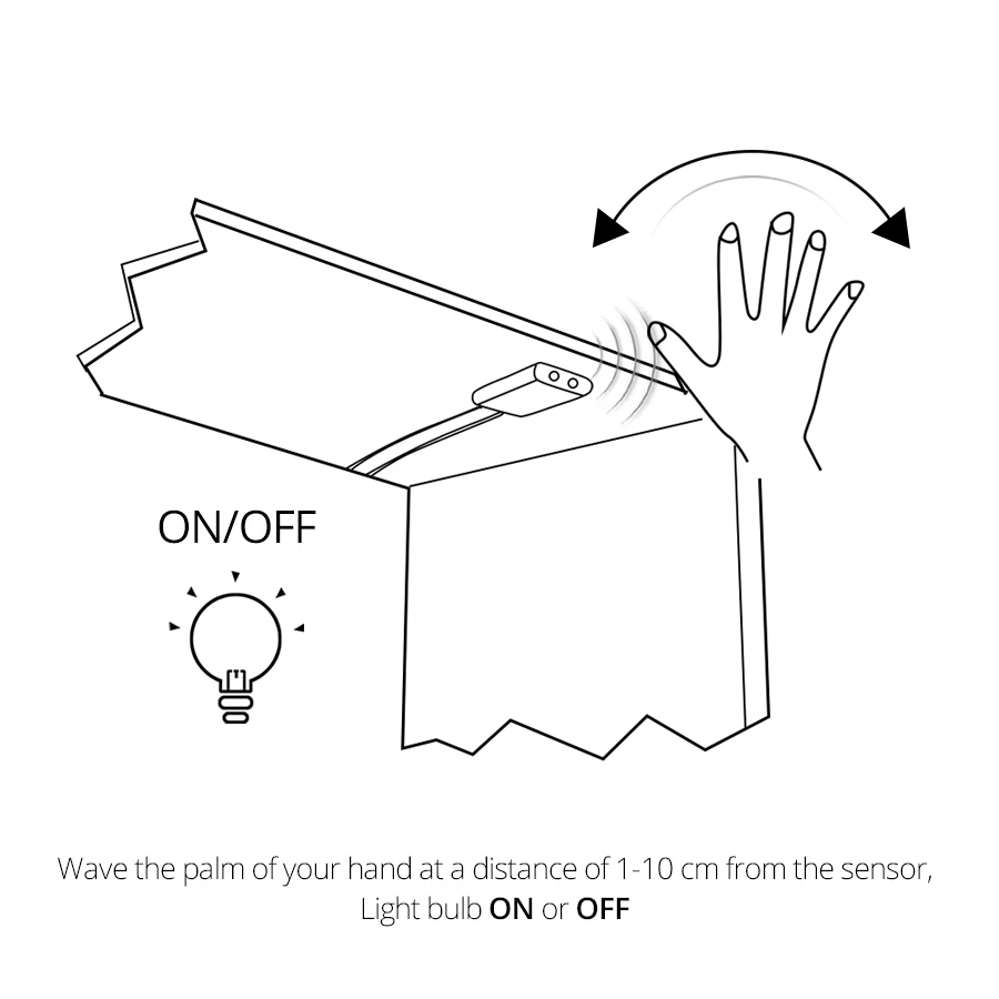 Светодиодный водонепроницаемый гибкий ленточный светильник EeeToo 12 В сенсорный