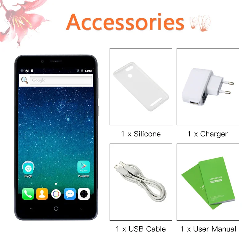 Leagoo Kiicaa Мощность двойная задняя Cam 4000 мАч 4 ядра мобильный телефон Android 7 0 2 ГБ