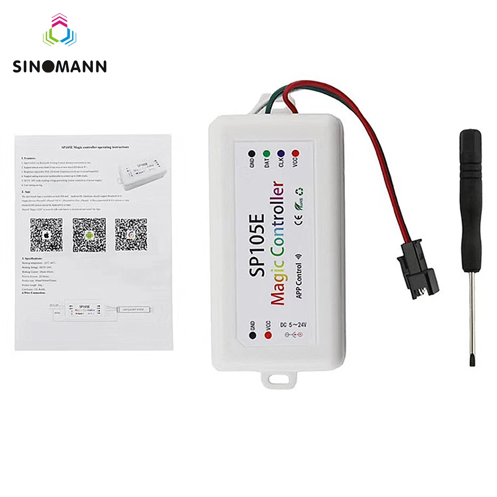 SP108E/107E/105E/110E SPI WIFI Bluetooth pixel IC музыкальный контроллер с помощью приложения для