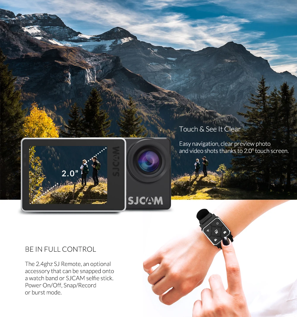 Оригинальная Экшн камера SJCAM SJ7 STAR Ambarella 4K Ultra HD WiFi DVR Автомобильная Подводная