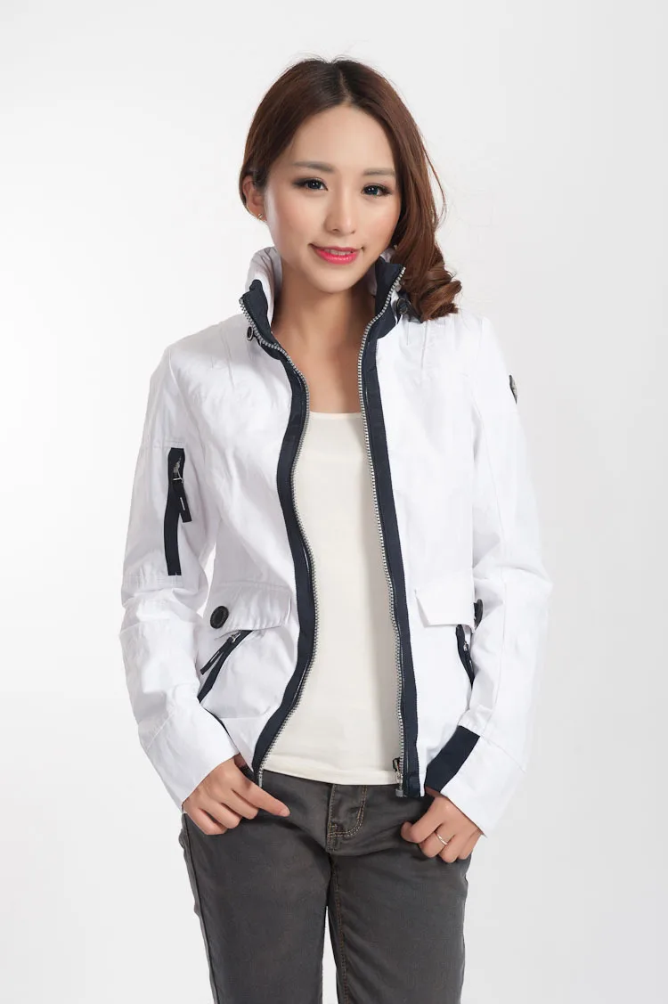 Куртка женская двухслойная из хлопка на весну и осень размеры xs xl|autumn women jacket|brand