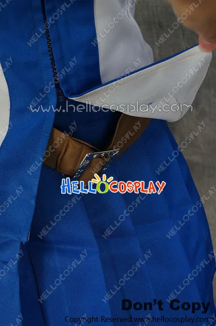 Japanese Anime Outfit Fairy Tail Cosplay Lucy Heartfilia White Blue Dress Costume H008 |