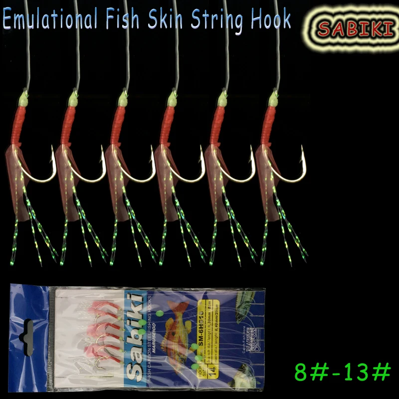 WALK FISH рыболовная приманка Sabiki Rigs кожа яркие веревочные крючки поворотная