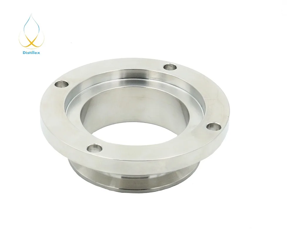 Flange 4" for glass column Stainless Steel 304