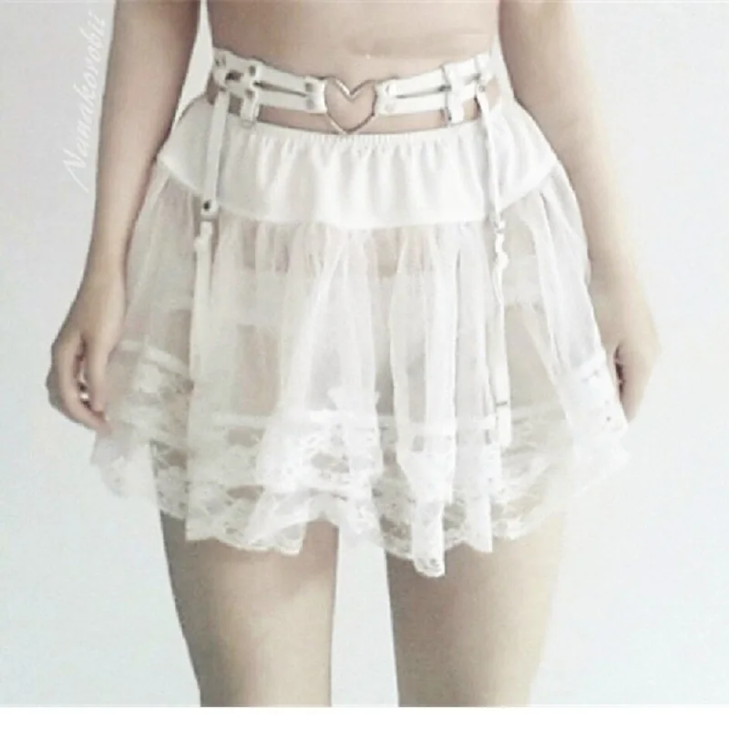 Пояс для чулок в стиле Харадзюку ZPLG024 Женский Модный Эластичный пояс с