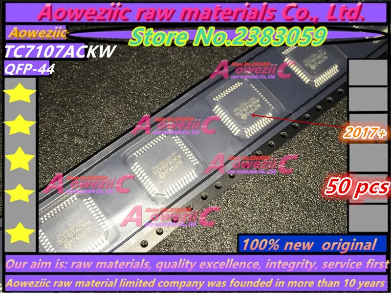 Aoweziic 2017 + 50 шт. 100% Новый оригинальный TC7107ACKW TC7107A QFP44 микроконтроллер|Запасные