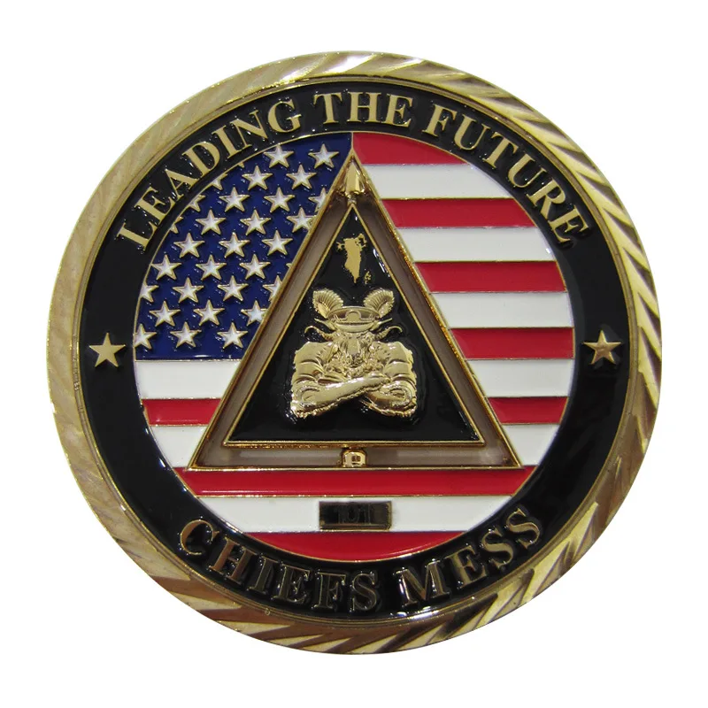 

Customized 3D Metal Enamel Coin Badge with Diamond Cut Edge