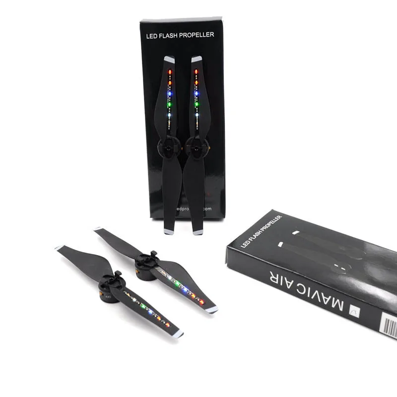 

DJI Mavic Air propellers LED Flash Propeller with USB Charger line Easy to mount secure For DJI Mavic air drone Accessories