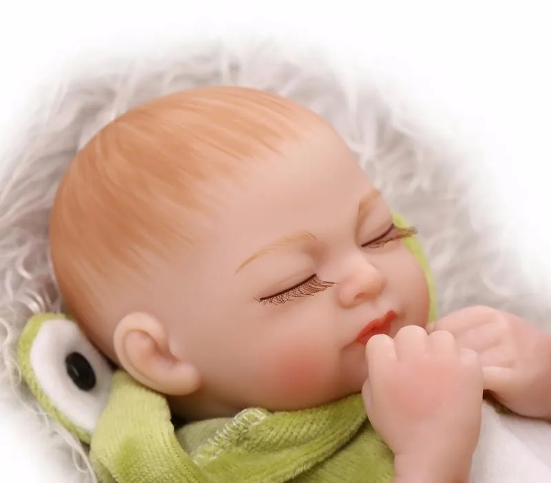 11 дюймов реалистичные Bonecas Reborn полный силиконовые возрождается куклы младенца