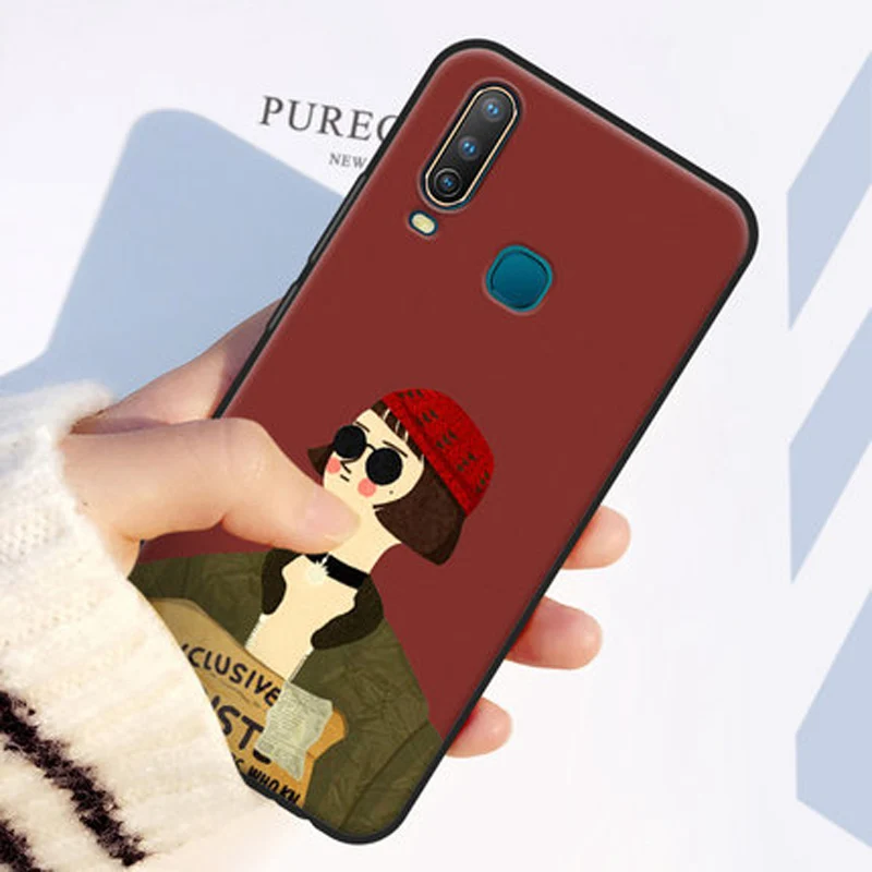 Чехол накладка для vivo Y17 2019 6 35 дюйма мягкий силиконовый чехол телефона Y 17 бампер