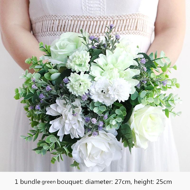 G 1pc bouquet Искусственный букет из роз(цветок+ ваза), романтический Звездный стол для гостиной, украшение дома, набор пластиковых цветов - Цвет: G 1pc bouquet