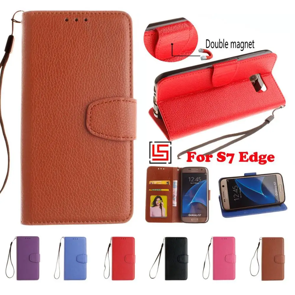 Чехол книжка из искусственной кожи для Samsung Galaxy S7 Edge|cover for samsung galaxy|cover samsungfor galaxy |