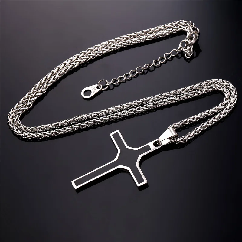 Ожерелья и подвески Collare Cross из нержавеющей стали с эмалью ожерелье Подвеска для