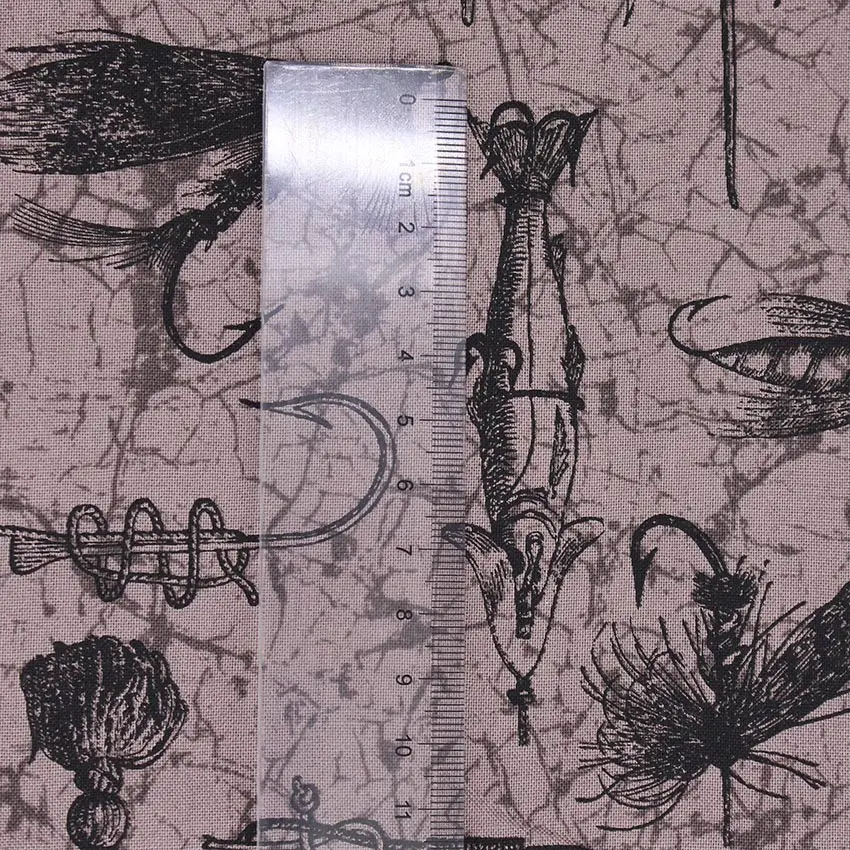 Рыболовная приманка рыболовный крючок ткань с принтом для морской рыбалки