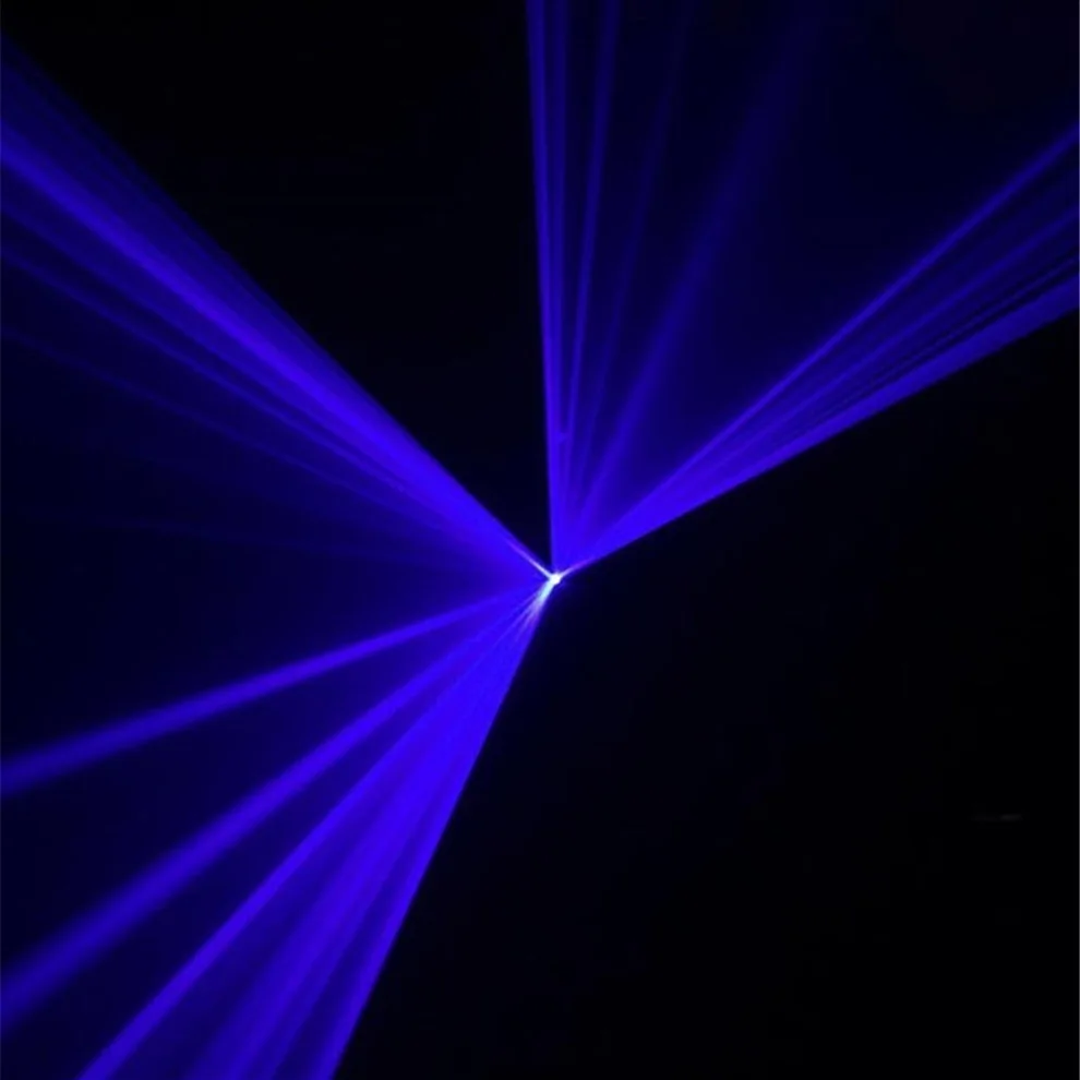 Профессиональный лазерный шоу синий 150 мВт диско свет Luces DJ освещение DMX проектор