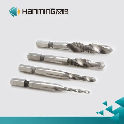 

Fixmee 5pcs HSS 6542 M3-M8 Screw Plug Spiral Flutes Hand Thread Tap Drill Bit Hex Shank HSS Tools