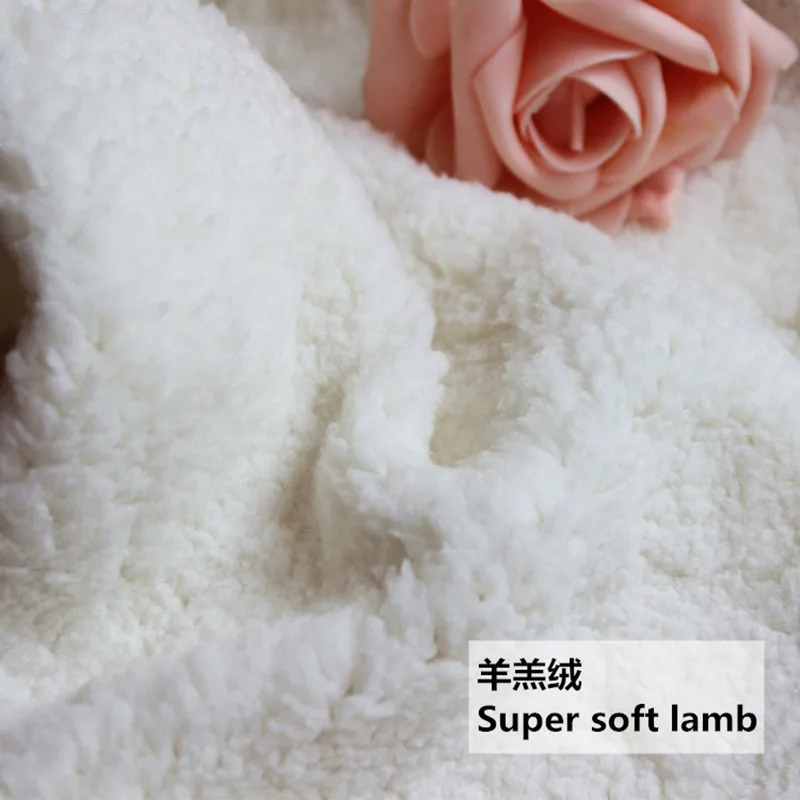 1 метр Искусственная овчина Женская флисовая ткань для пальто куртка обувь