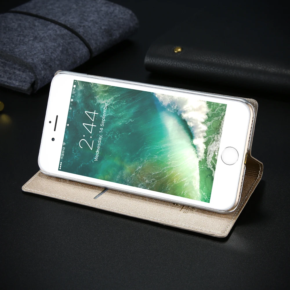 Чехол FLOVEME для iPhone 5 5S SE чехол 8 роскошный брендовый кожаный с откидной крышкой и