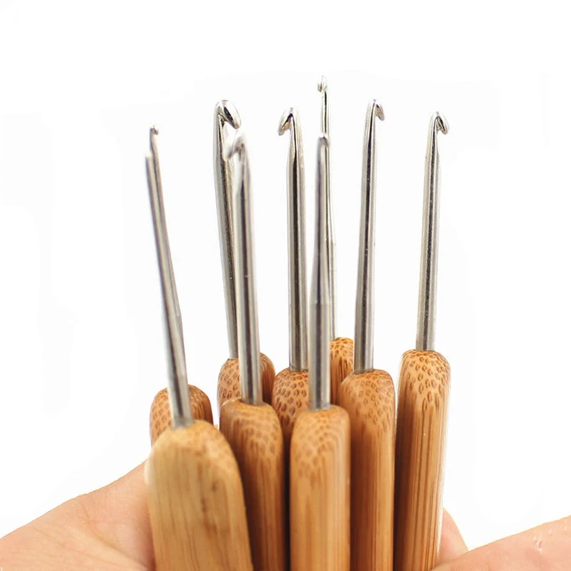 Новинка-набор вязания крючком из бамбука для начинающих комплект крючков с