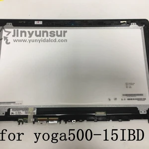 15 6 lcd touch screen digitizerbezel assembly display for lenovo yoga 500 15isk 80r6 15ibd 80n6 15ihw 80r40006us with bezel free global shipping
