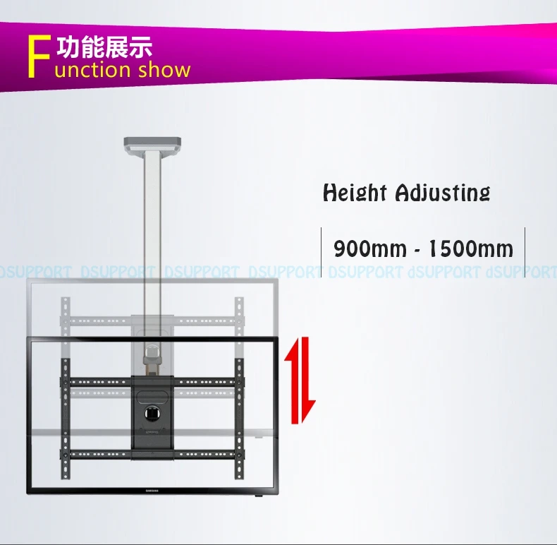 Лидер продаж потолочное крепление для телевизора кронштейн ЖК дисплея полностью