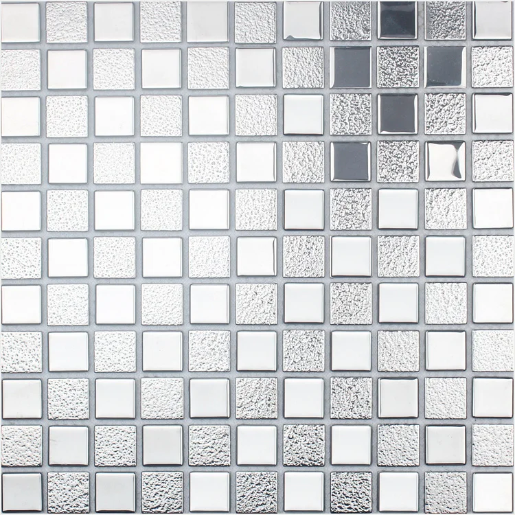 25 мм Посеребренная керамическая мозаичная настенная плитка кухонная для ванной