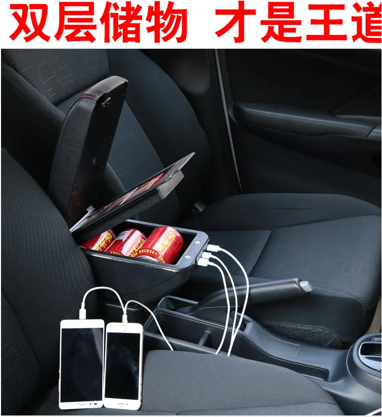 Подходит для Mitsubishi lancer подлокотник коробка центральный магазин содержание хранения подлокотник коробка с подстаканником пепельница USB интерфейс