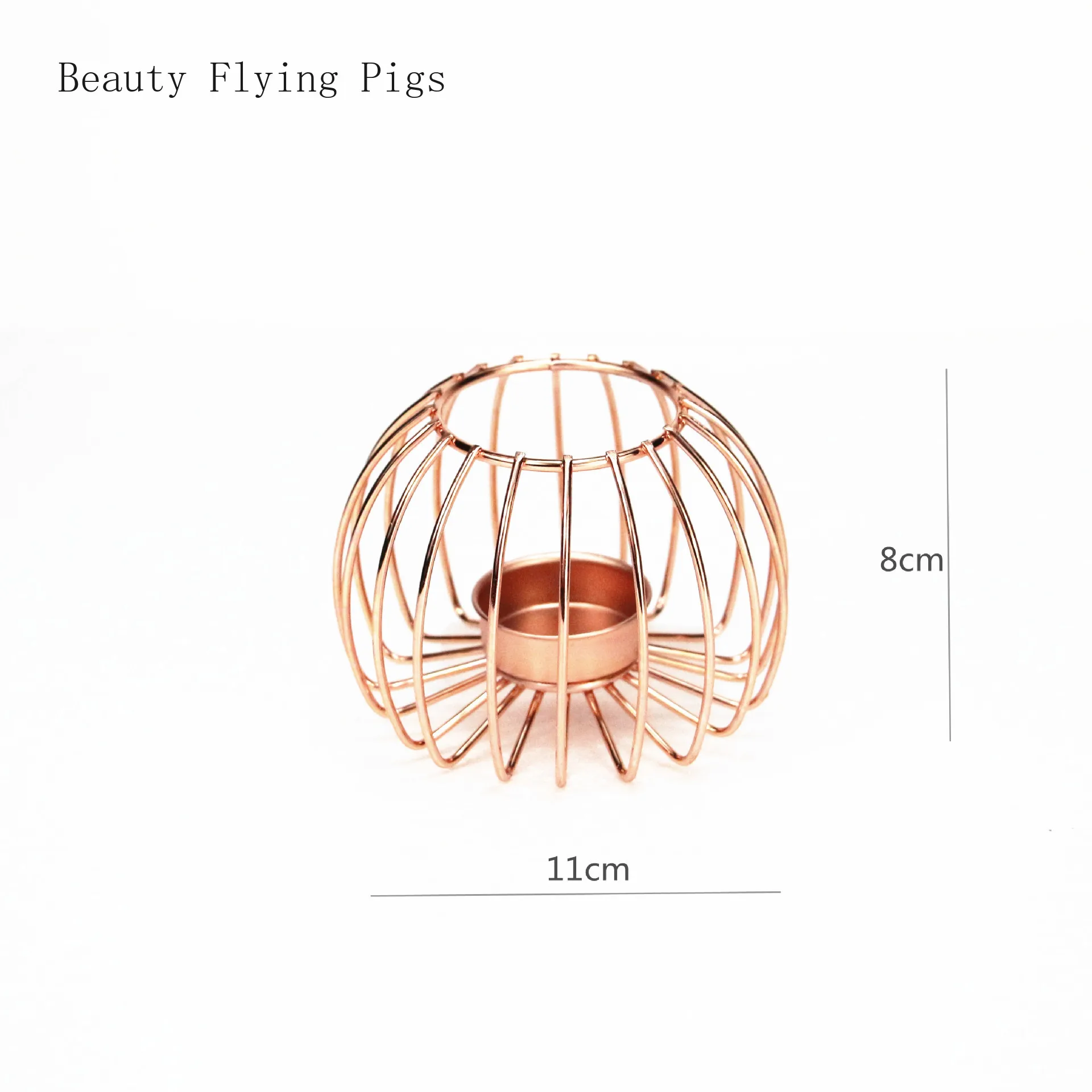 Полый креативный подсвечник из кованого железа украшение для дома Простой полый