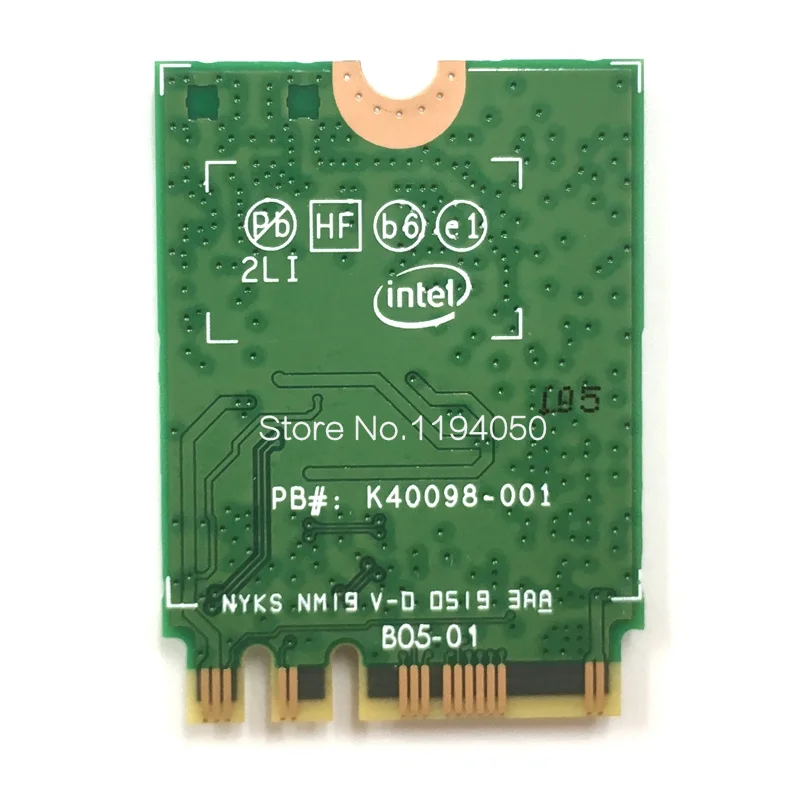 Сетевая карта Intel AX200 Band 2400 Мбит/с беспроводная NGFF M.2 Bluetooth 5 0 Wi Fi 2 4G/5G 802.11ac/ax Wifi
