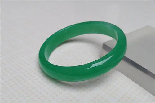 NATURAL CERTIFICATION GRADE BOUTIQUE GREEN CHALCEDONY AGATE JADE BRACELET 64MM NEW | Украшения и аксессуары