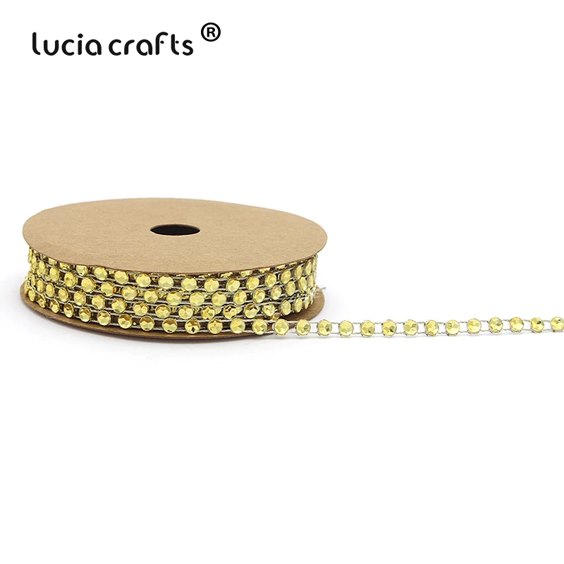 Lucia crafts 2y/лот 4 мм пластиковые линии дрель для вечерние сумки декор обуви DIY одежды ручной работы материал аксессуары I1104