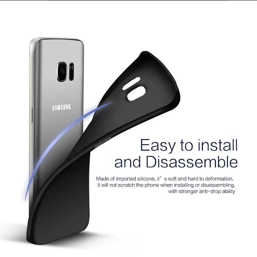 Tcicpc для samsung Galaxy S7 край чехол силиконовый мягкий из ТПУ на заднюю панель телефона |