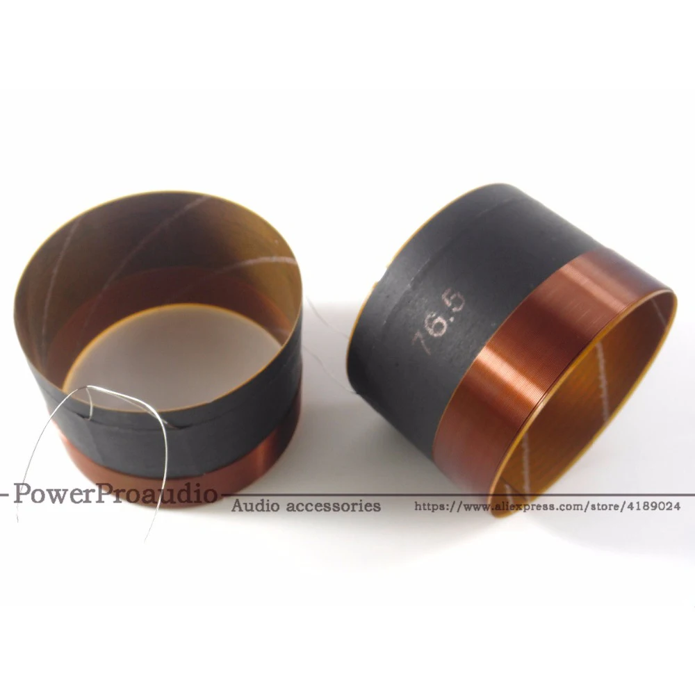 

2PCS 76.5 mm Horn Speaker Bass Voice Coil Woofer Sound Driver BASS Voice Coil 2 layers