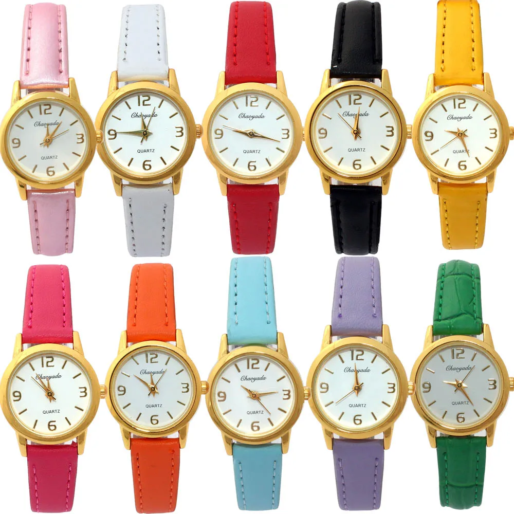 Часы Детские кварцевые с кожаным ремешком 10 цветов|wristwatch children|wristwatch girlwristwatch cartoon |