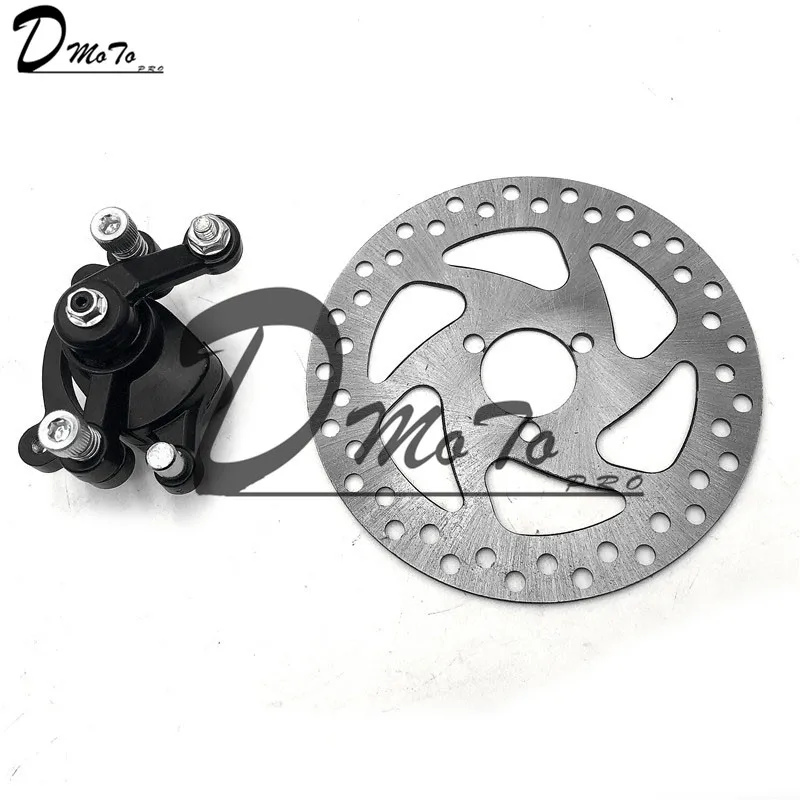 Rear brake and Disc 49CC газ мини Байк Задний дисковый тормозной суппорт набор 140 мм и фрикционная пластина роторы Электрический Скутер ATV - Цвет: Rear brake and Disc