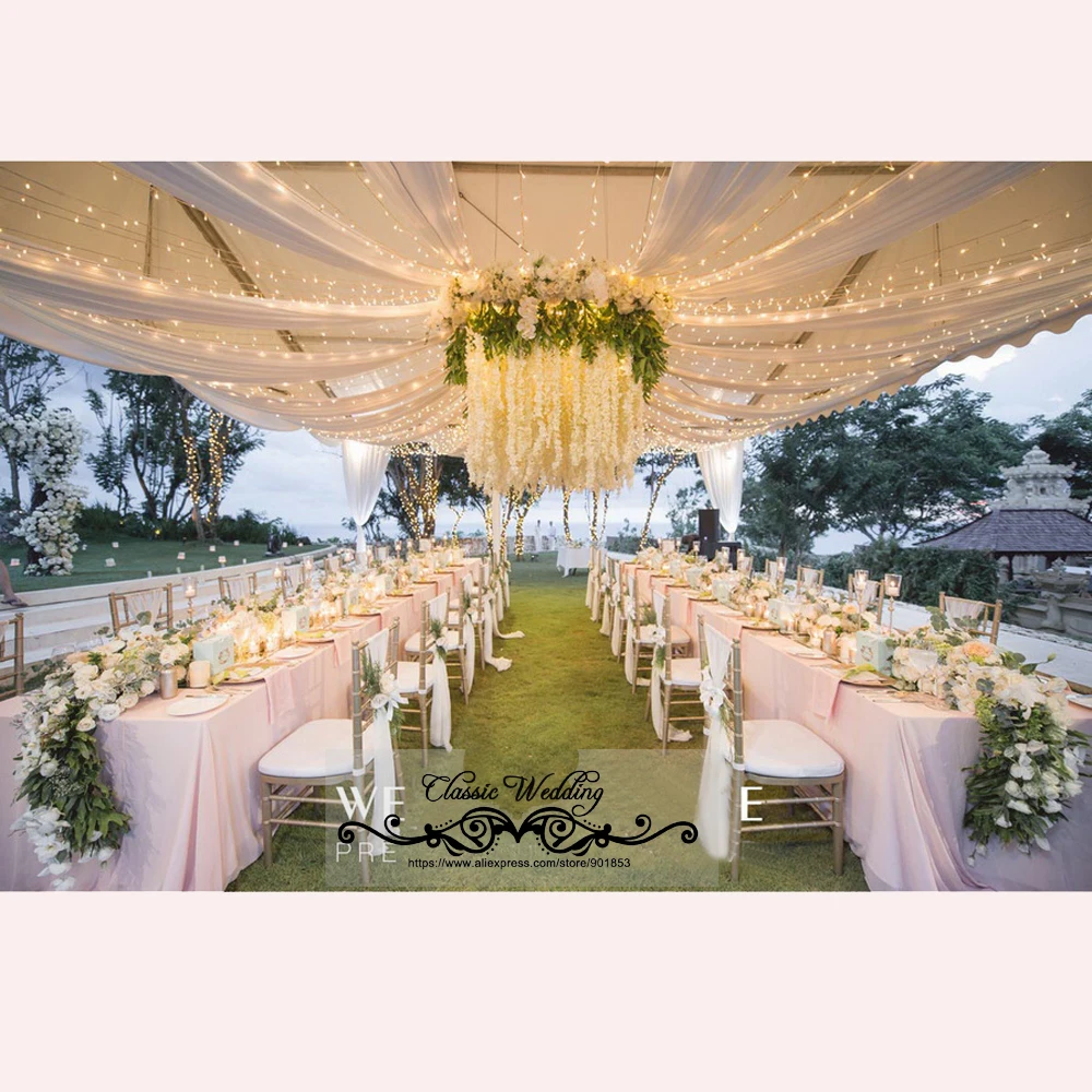 Потолочная прозрачная Пелерина 1 4 м * 10 шт.|drapes|draping weddingdrapes decorations |