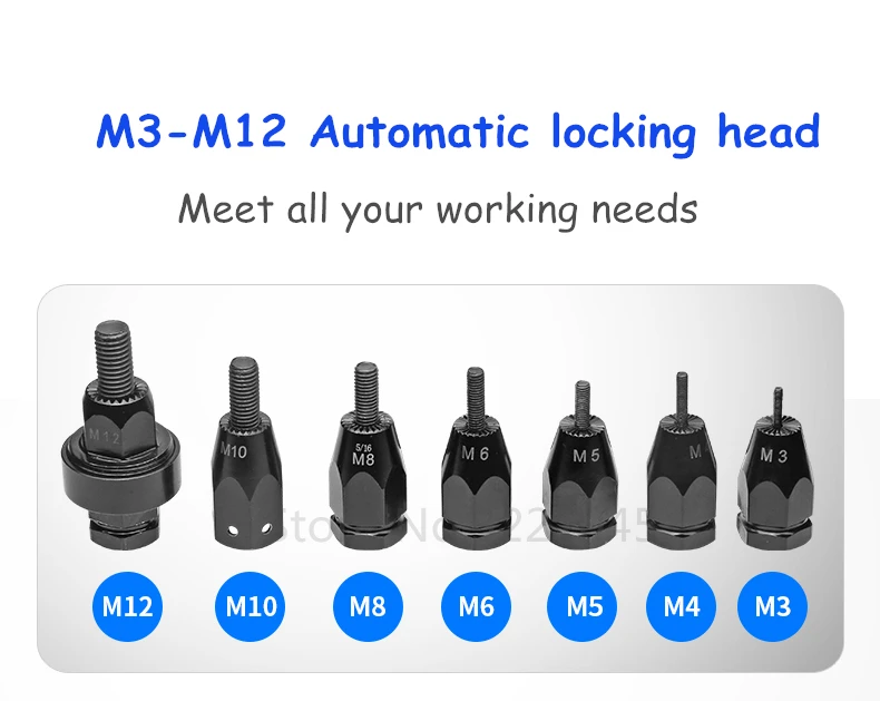M3/M4/M5/M6/M8/M10/M12 пневматический клепальный пистолет Тяговая гайка Автоматический Пневматический клепальщик гайка инструмент