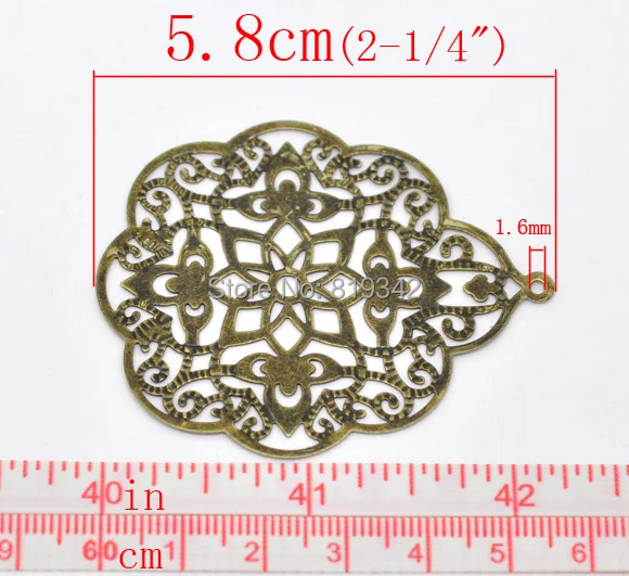 Свободная деталь цветочные оболочки розетки детали для рукоделия 58x48 мм J0582|diy