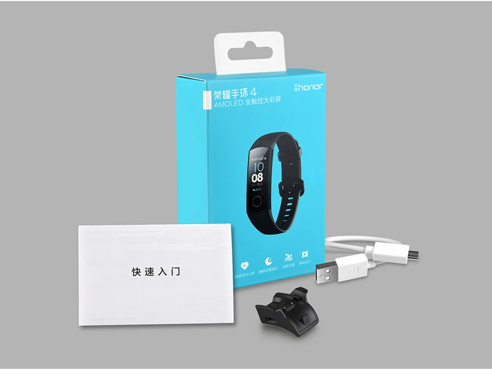 huawei Honor Band 4 Смарт-часы с сенсорным экраном Спорт 5 АТМ водонепроницаемый Обнаружение монитор сердечного ритма во время сна вызов сообщение шоу