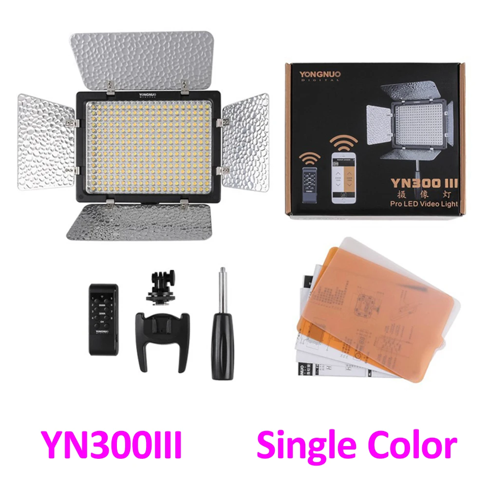 Yongnuo YN300 YN300II YN 300 III светодиодный видео светильник Одноцветный или 3200 K 5500