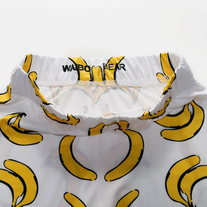 Горячая Распродажа банан легинсы для фитнеса с принтом женские тренировочные