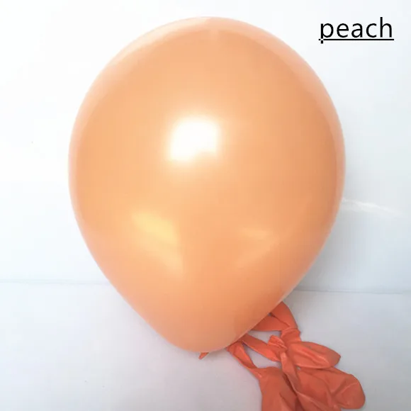 peach 20 шт./лот латексные шары воздушный шар на день рождения свадьба globos слоновая кость белый розовый персик Бирюзовый мятный зеленый цвет баллоны с гелием Рождество - Цвет: peach