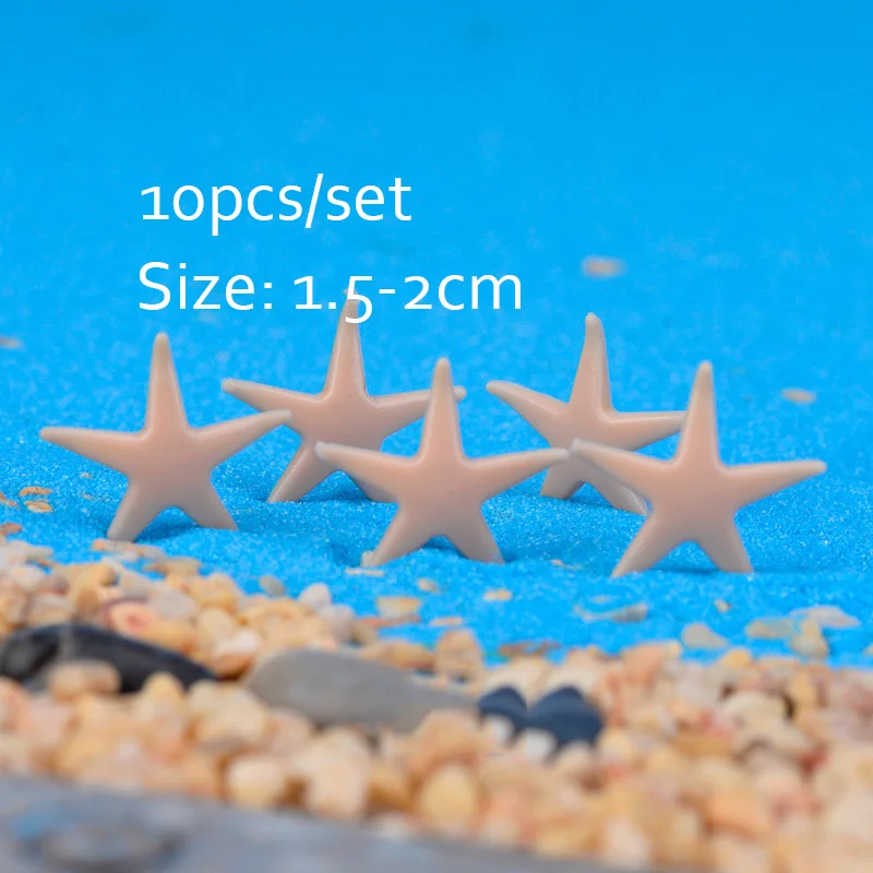 Мини натуральная морская звезда модель микро Пляж пейзаж Фея садовый Террариум