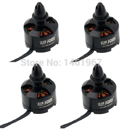 Радиоуправляемый квадрокоптер Двигатель часть marspower mx1806 высокое качество 2280kv бесщеточный Двигатель CW/CCW Нитки для DJI F330 zmr250 h250 Quadcopter