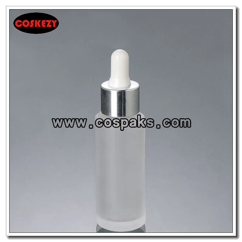 100 шт. 30 мл стеклянная бутылка капельница с мерцающей серебряной пипеткой 1 унция