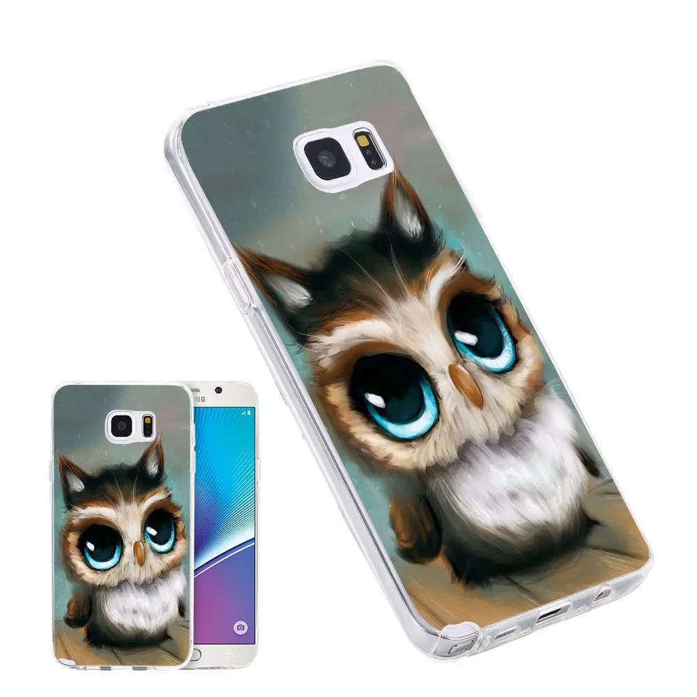 Мягкий чехол KISSCASE из ТПУ для Samsung Galaxy S8 с милой совой S10 S9 Plus S10e S7 Edge Note 9 8